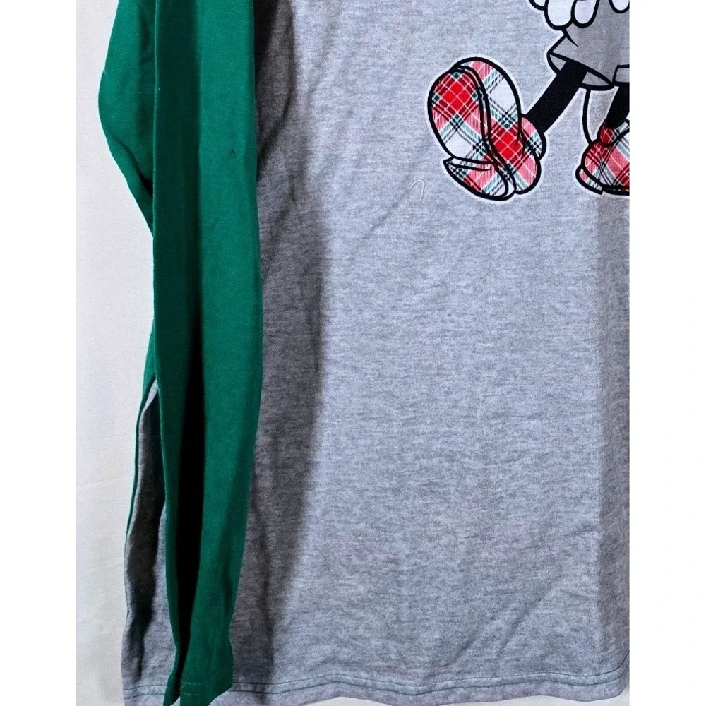 Disney‎ Mickey Mouse Christmas Pajamas Set Long Sleeve Fleece Pants Women XL